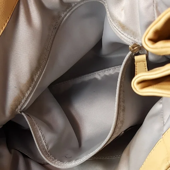 Coach Kristin Yellow Leather Hobo Shoulder Bag - Picture 15 of 16